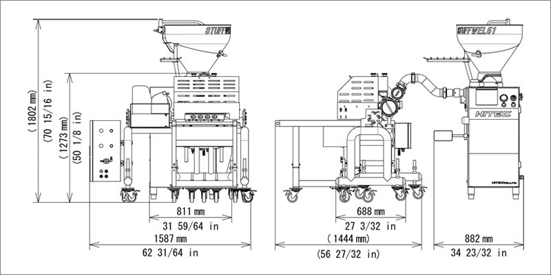 layout of flowdivider + ballforming cutter